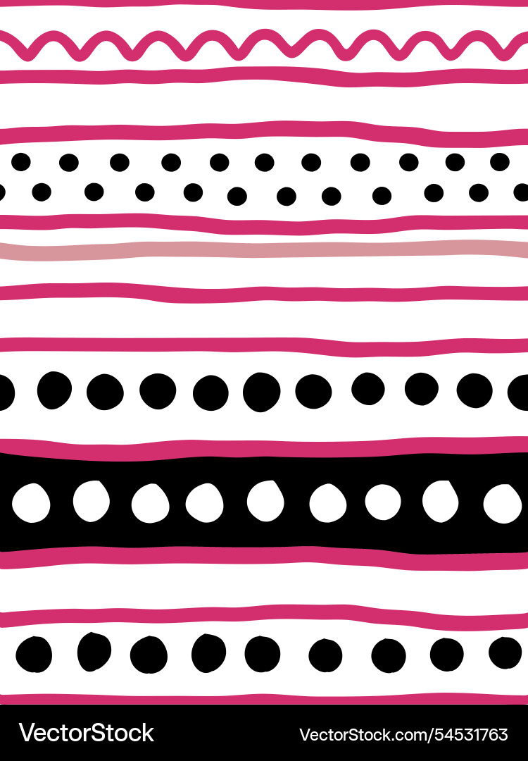 Seamless abstract line pattern for textiles vector image