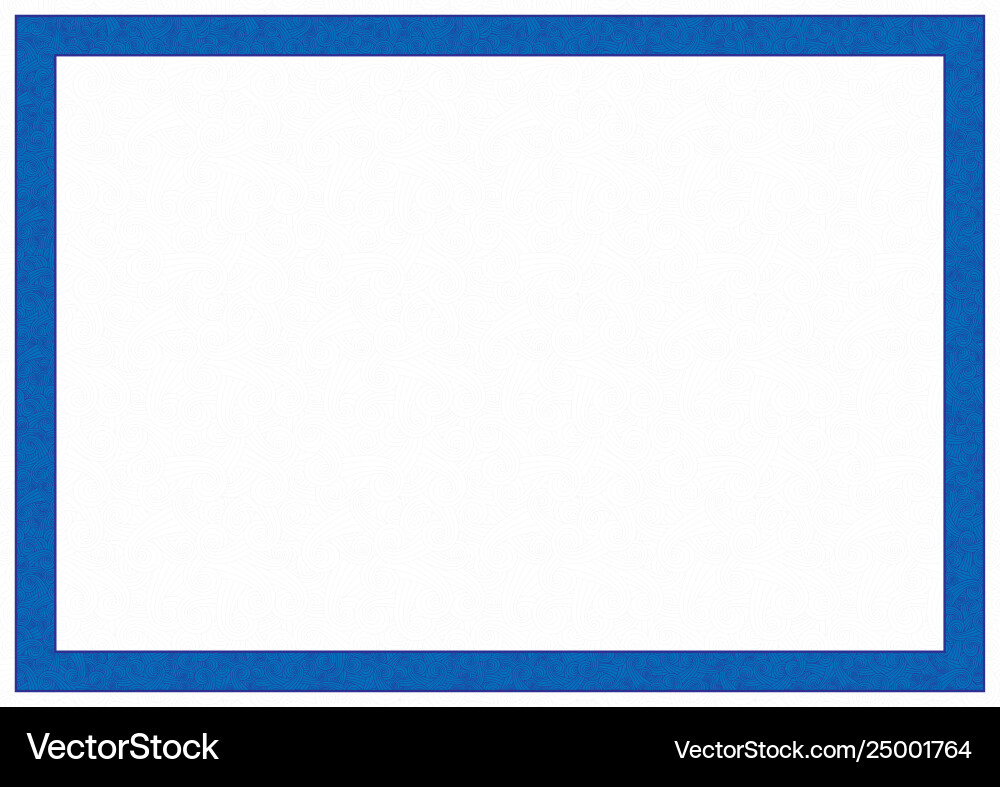 Blue frame on a pattern background Vector Image