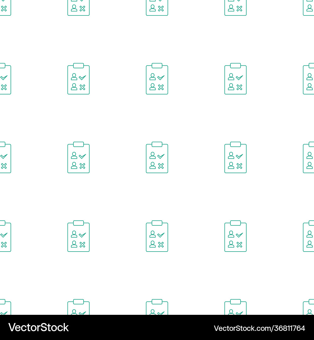Check list icon pattern seamless white background vector image