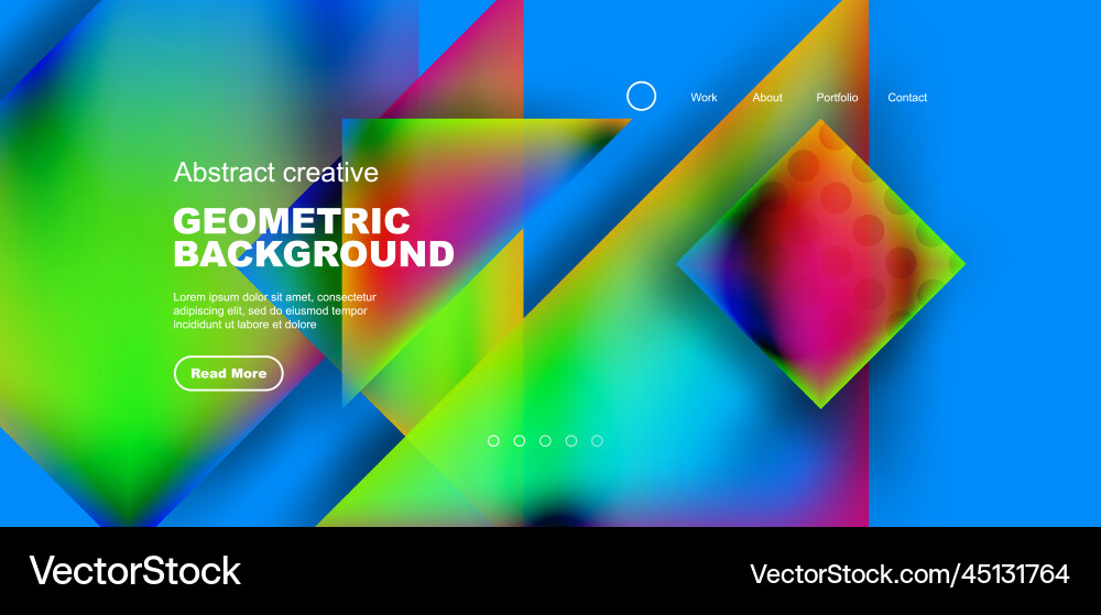 Geometric elements - squares and triangles Vector Image