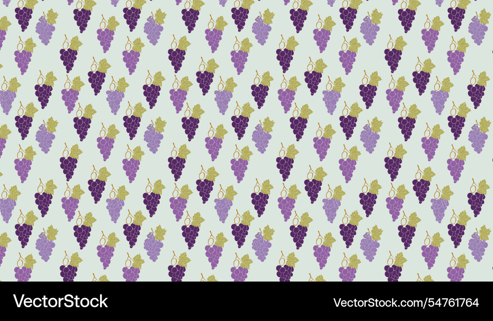Grapes seamless pattern background Vector Image