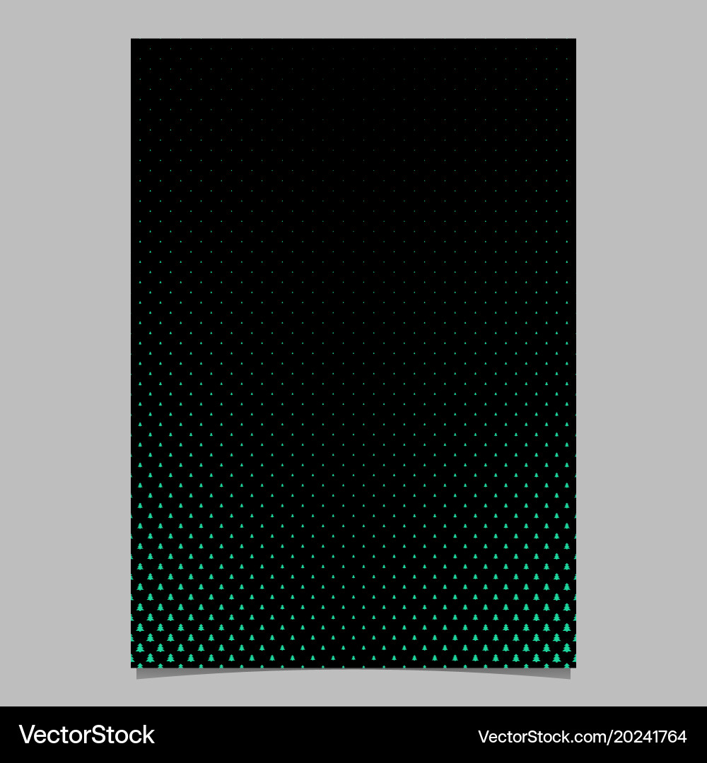 Pine tree pattern brochure background design vector image