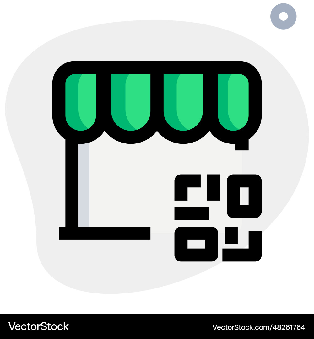 Store details embedded in a barcode vector image