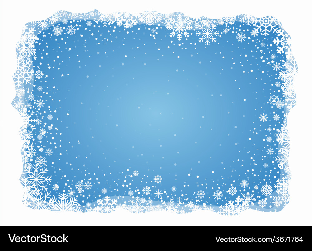 Winter Snowflake Background Royalty Free Vector Image