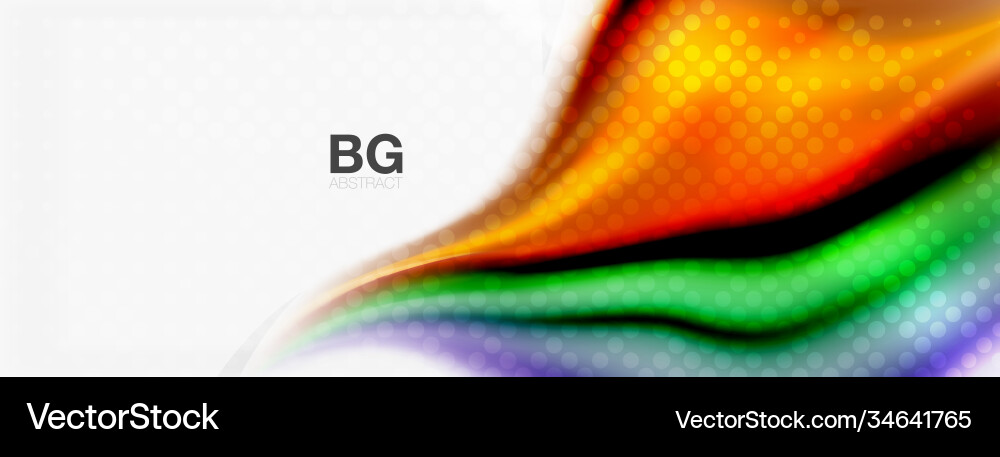 Abstract background smooth flowing lines blurred Vector Image