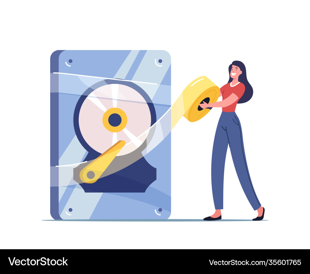 Backup data recovery and protection service Vector Image