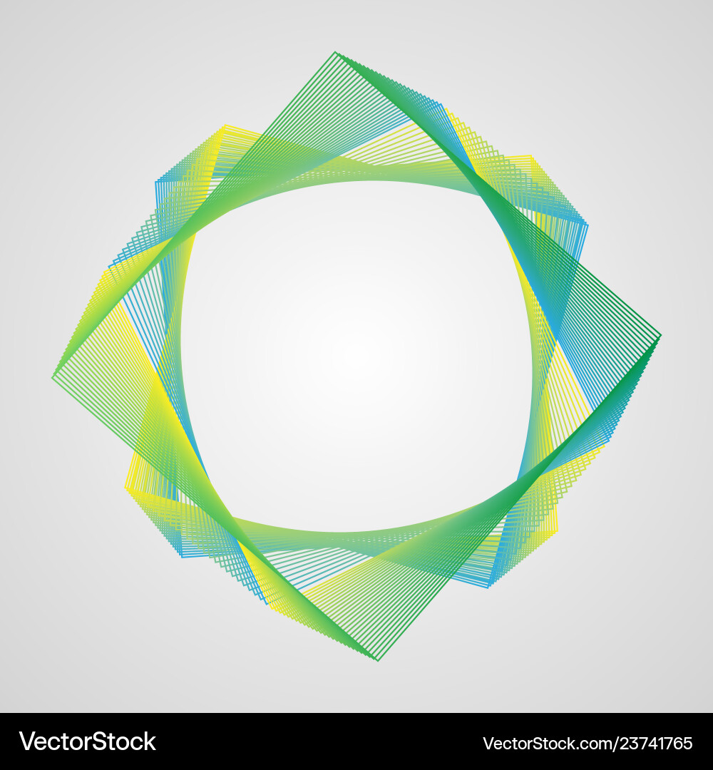 Design element asymmetric circle bright gradient vector image