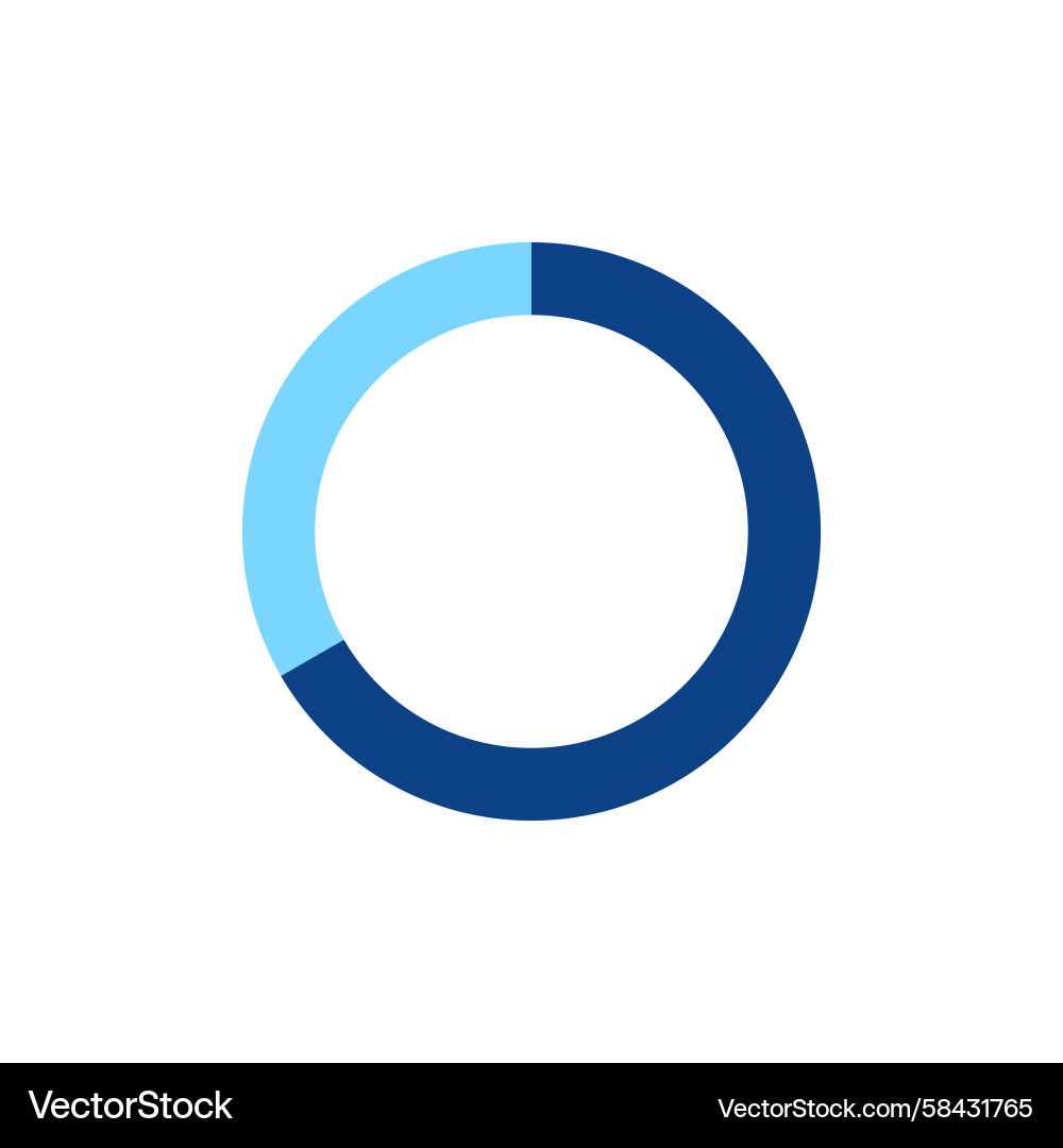 Loading Progress Circle Icon Vector Image