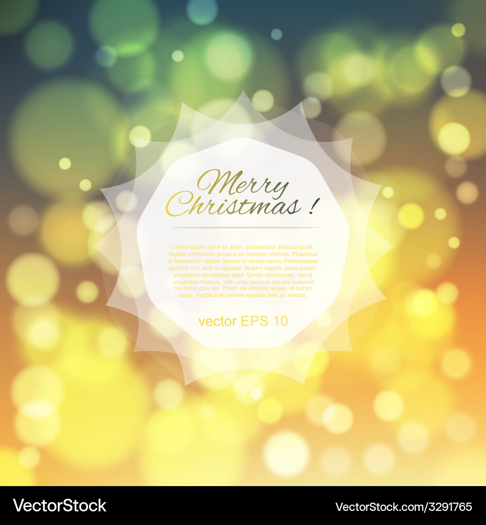 Magical background with colorful bokeh vector image