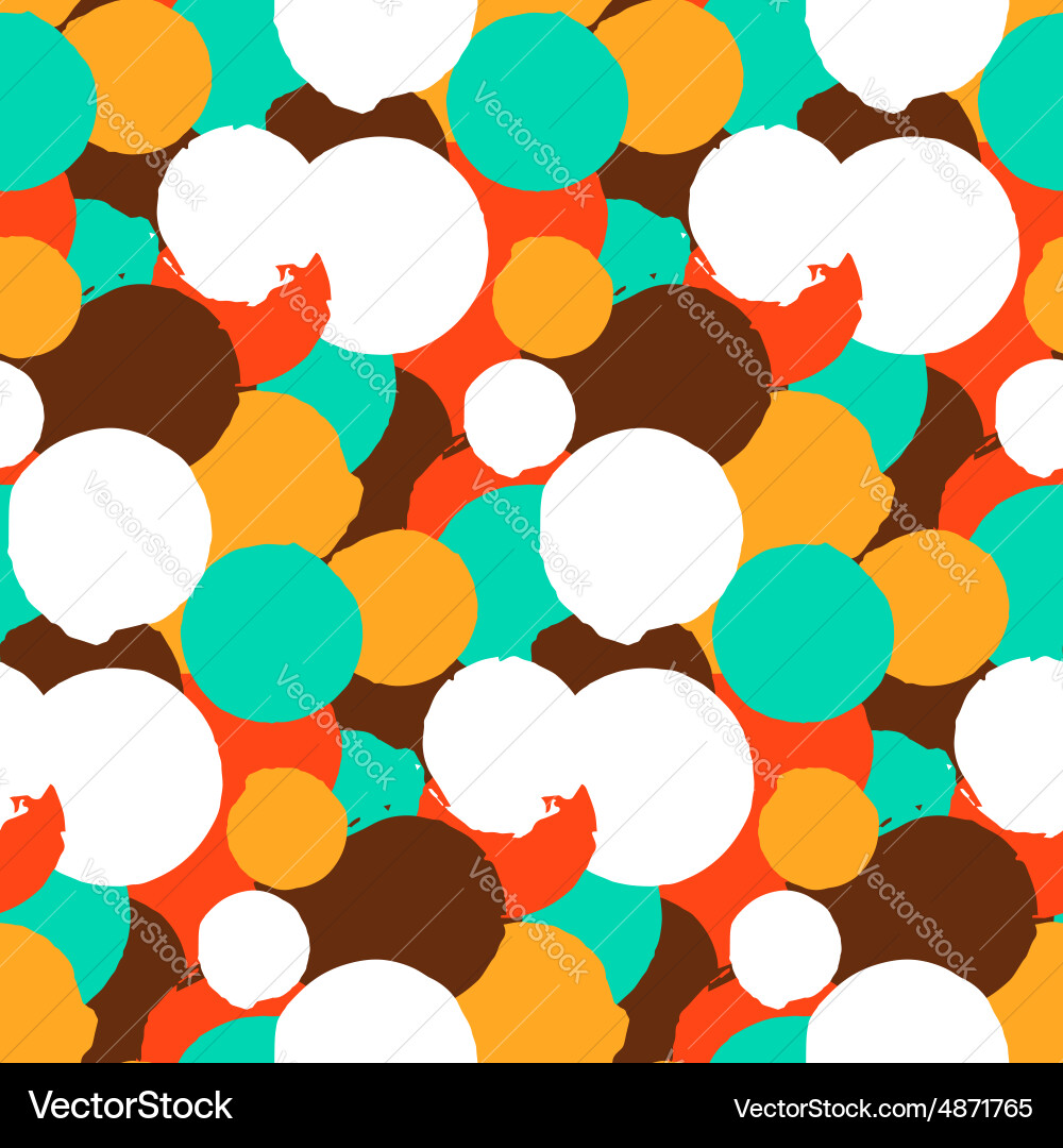 Retro Polka Dot Pattern Vector Image