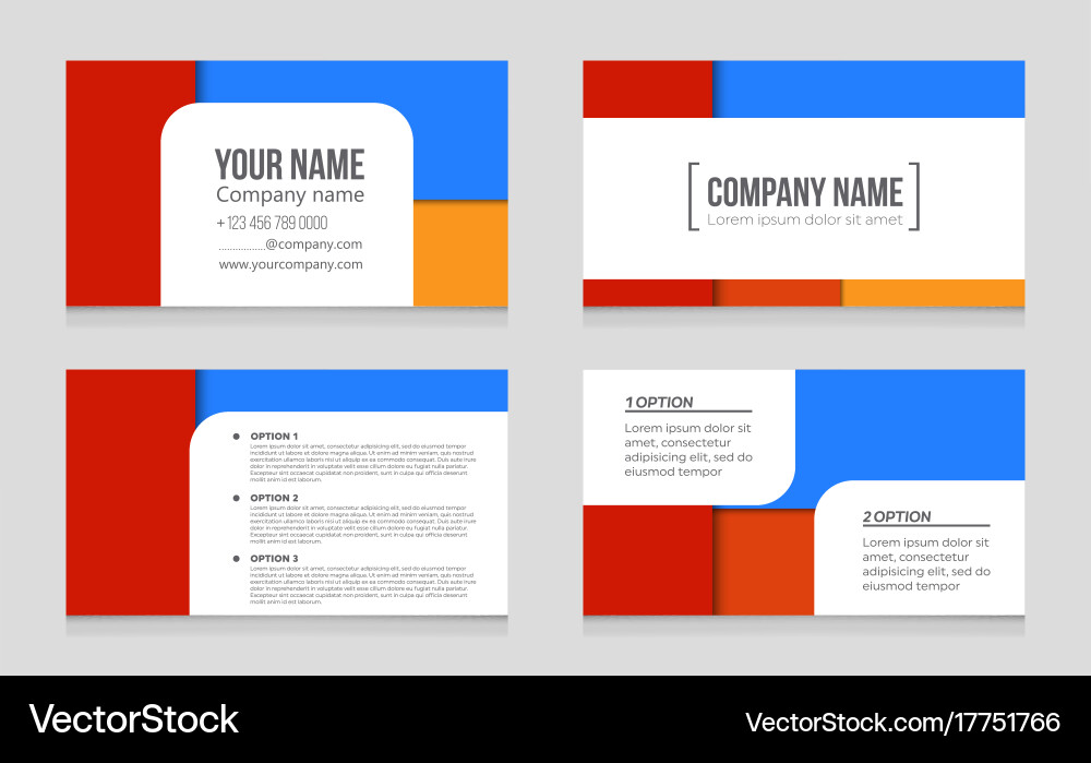 Abstract layout background set for art Vector Image