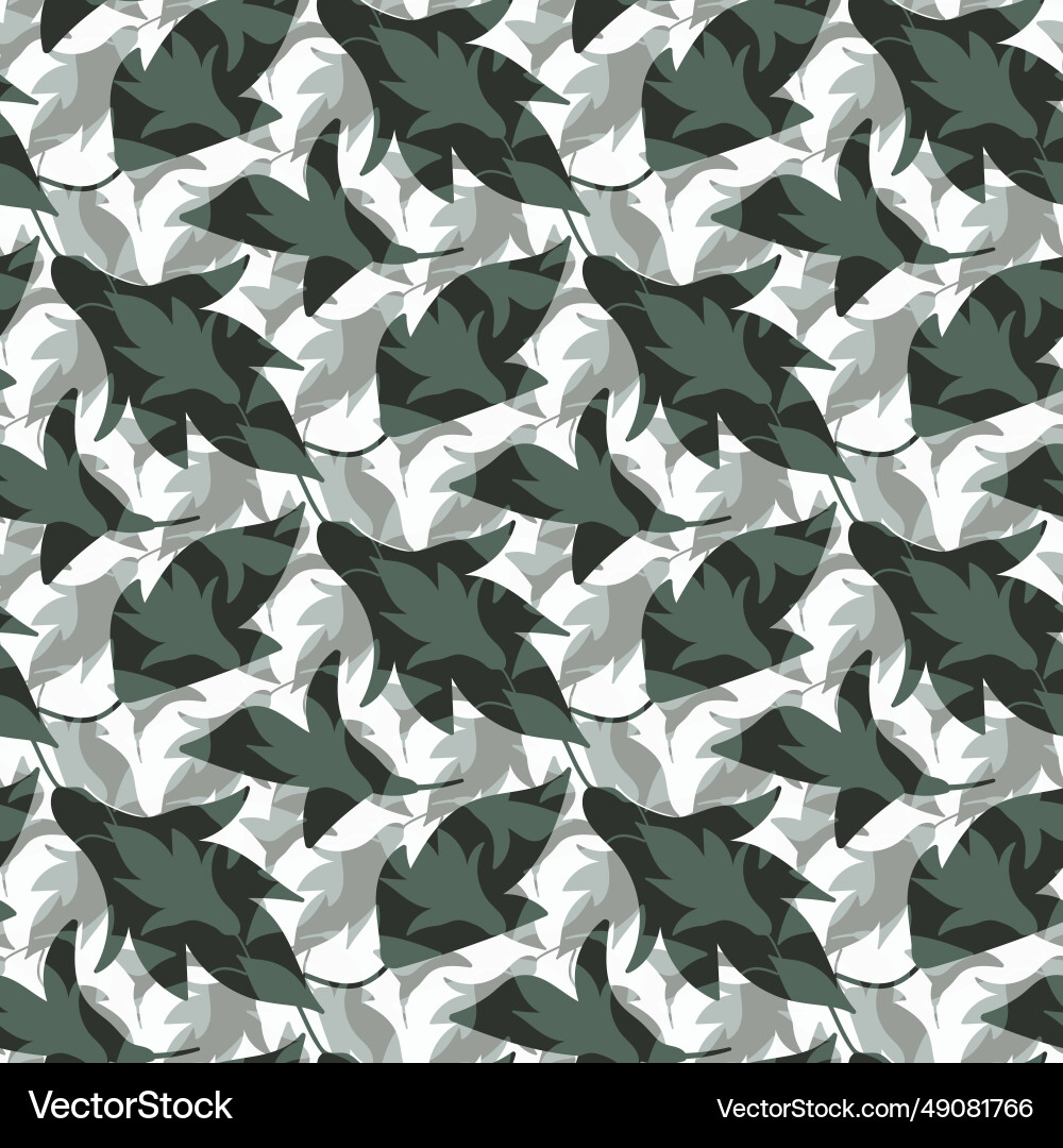 Abstract modern style leaf seamless pattern Abstract modern style leaf seamless pattern vector image