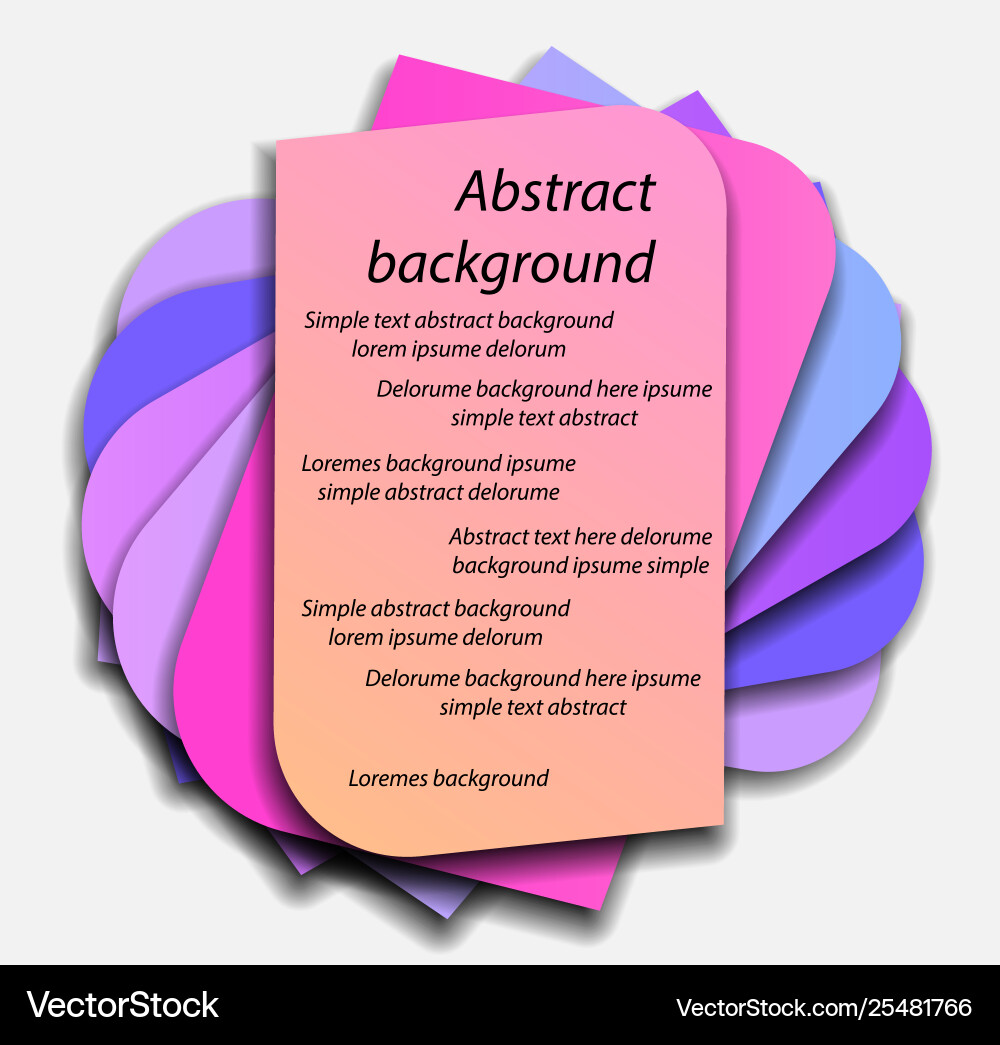 Background made elements overlapping each Background made elements overlapping each Vector Image