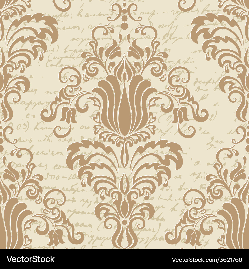 Elegant Damask Pattern vector image