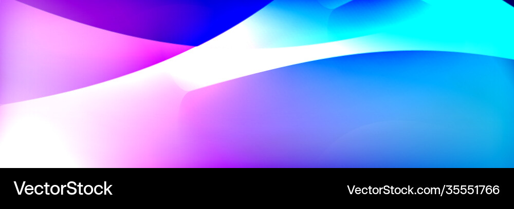 Fluid gradient neon color waves abstract Vector Image
