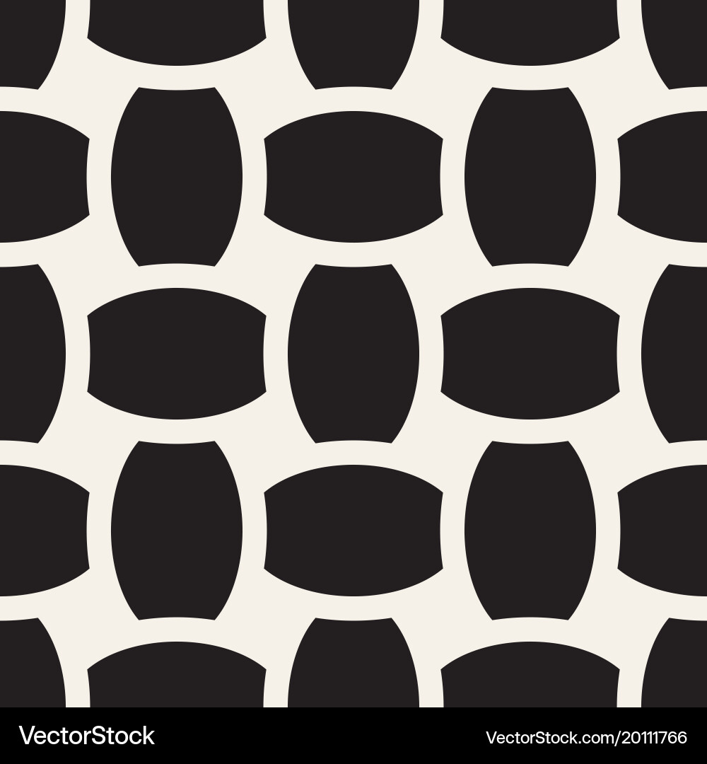 Geometric seamless pattern with curved Vector Image
