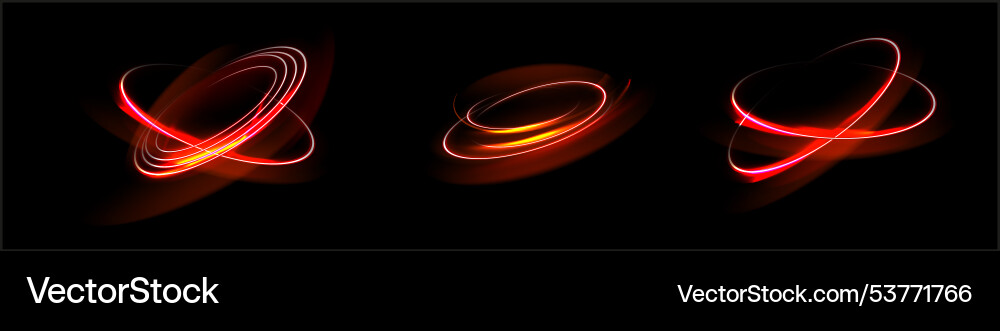 Light red twirl line curve effect glow Light red twirl line curve effect glow vector image