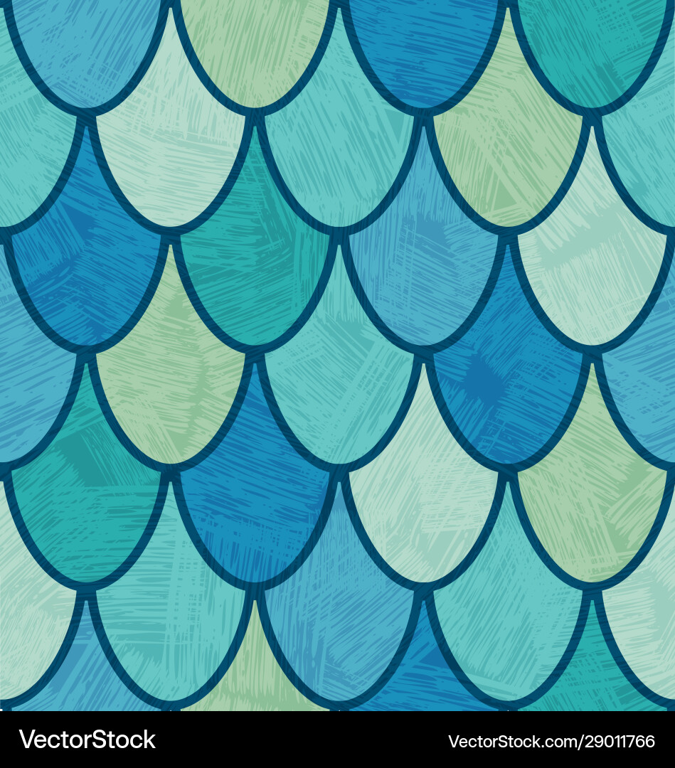 Overlapping fish scales or feathers pattern Overlapping fish scales or feathers pattern vector image