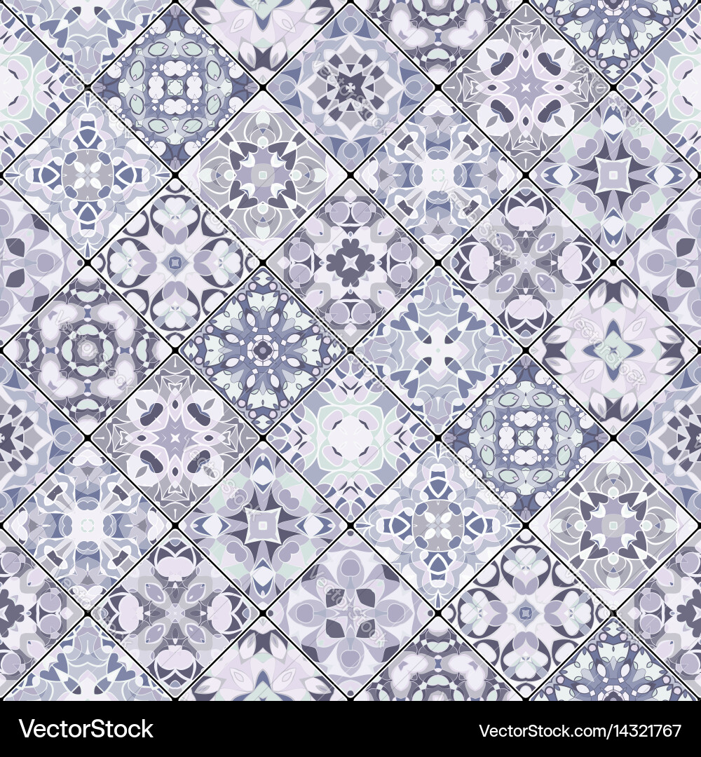 Abstract patterns in the mosaic set vector image