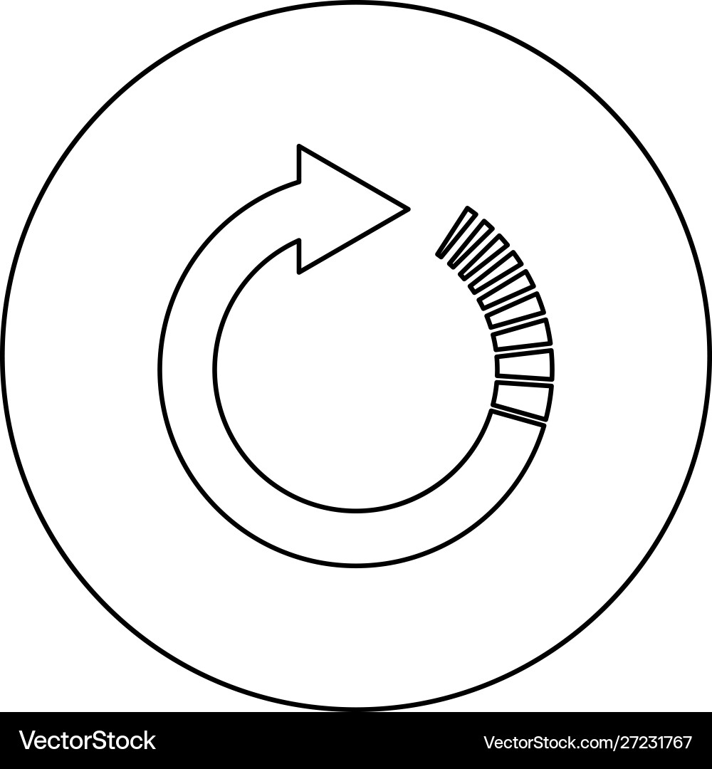 Circle arrow with tail effect circular arrows Circle arrow with tail effect circular arrows vector image