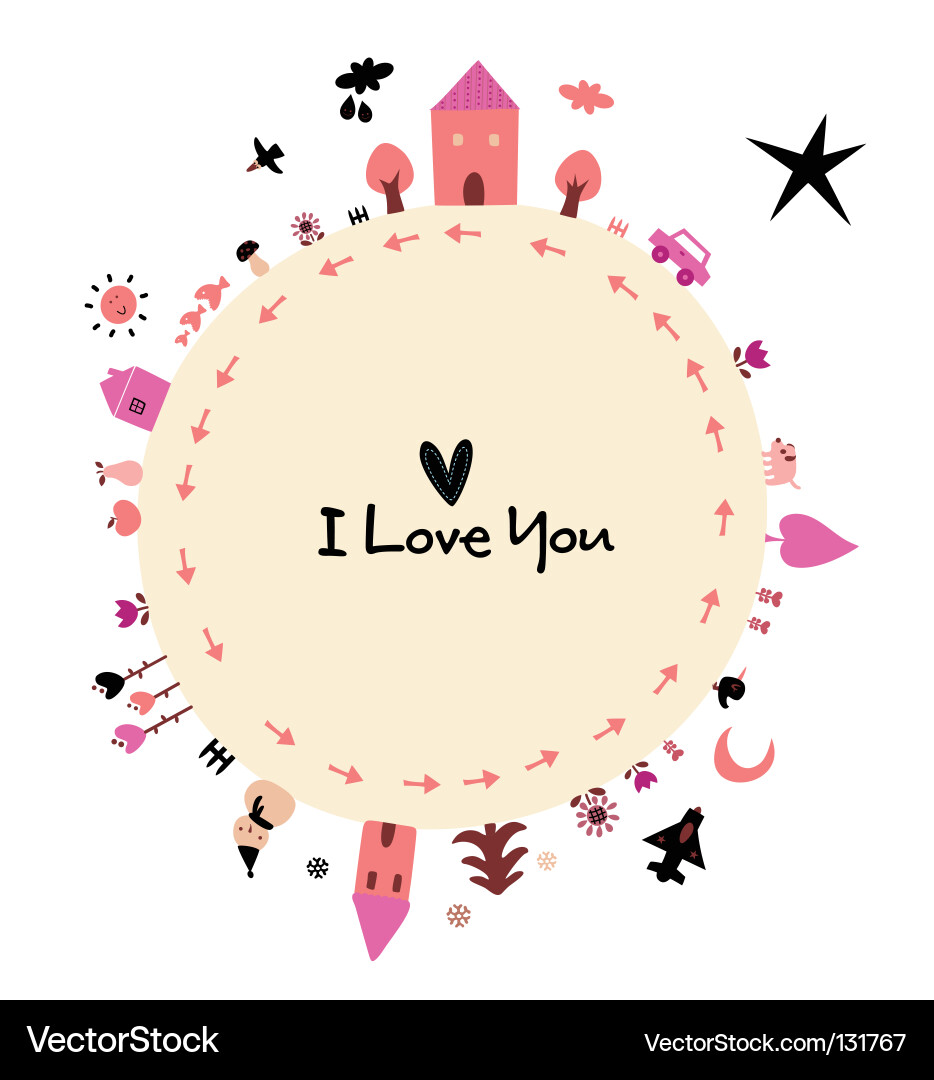 Earth Love Celebration Vector Image