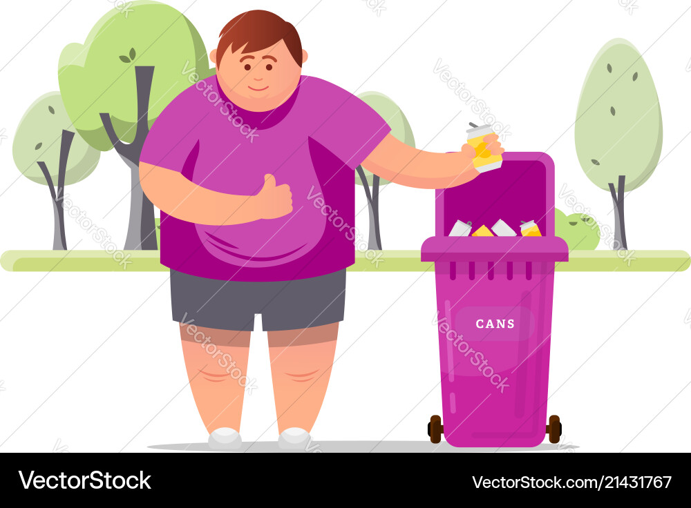 Man hand throws garbage Man hand throws garbage vector image