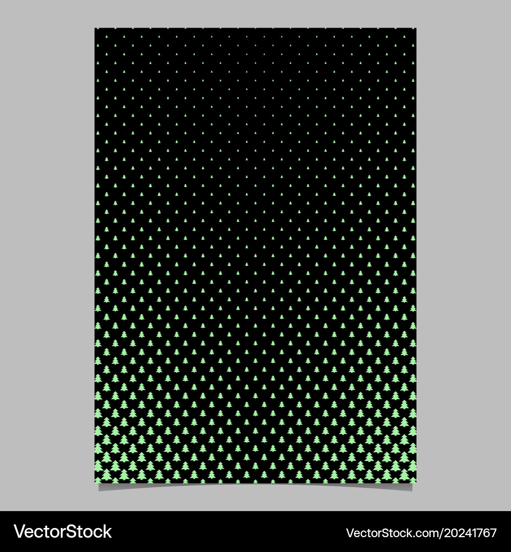 Pine tree pattern brochure background design Vector Image