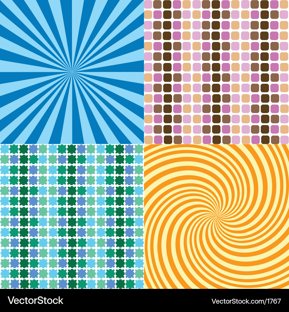 Swirling Block Pattern Vector Image