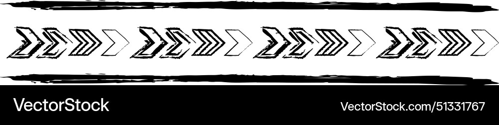 Texture border abstract frame divider horizontal Vector Image