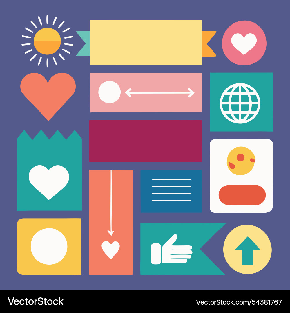 Visual-layout with multiple donation Visual-layout with multiple donation Vector Image