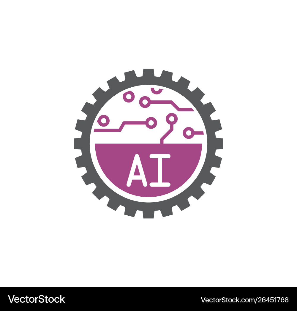 Artificial intelligence ai related icon Artificial intelligence ai related icon vector image