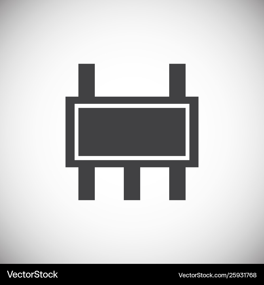 Computer chip related icon on background Computer chip related icon on background vector image