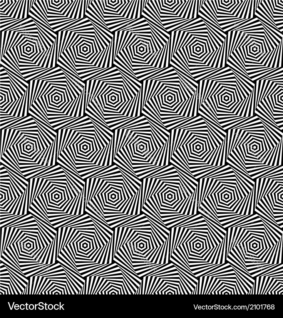 Hexagonal Geometric Pattern vector image