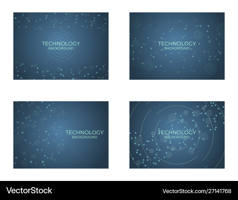 Technology background structure digital design vector image