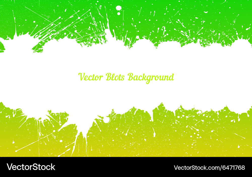 White ink splashes with space for text over Vector Image