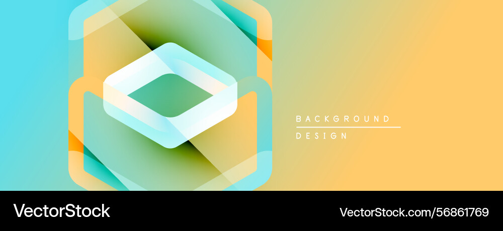 Abstract geometric design layers create depth Abstract geometric design layers create depth Vector Image