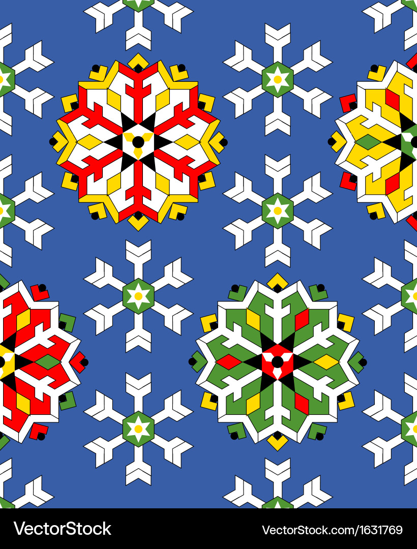 Abstract snowflake background Vector Image
