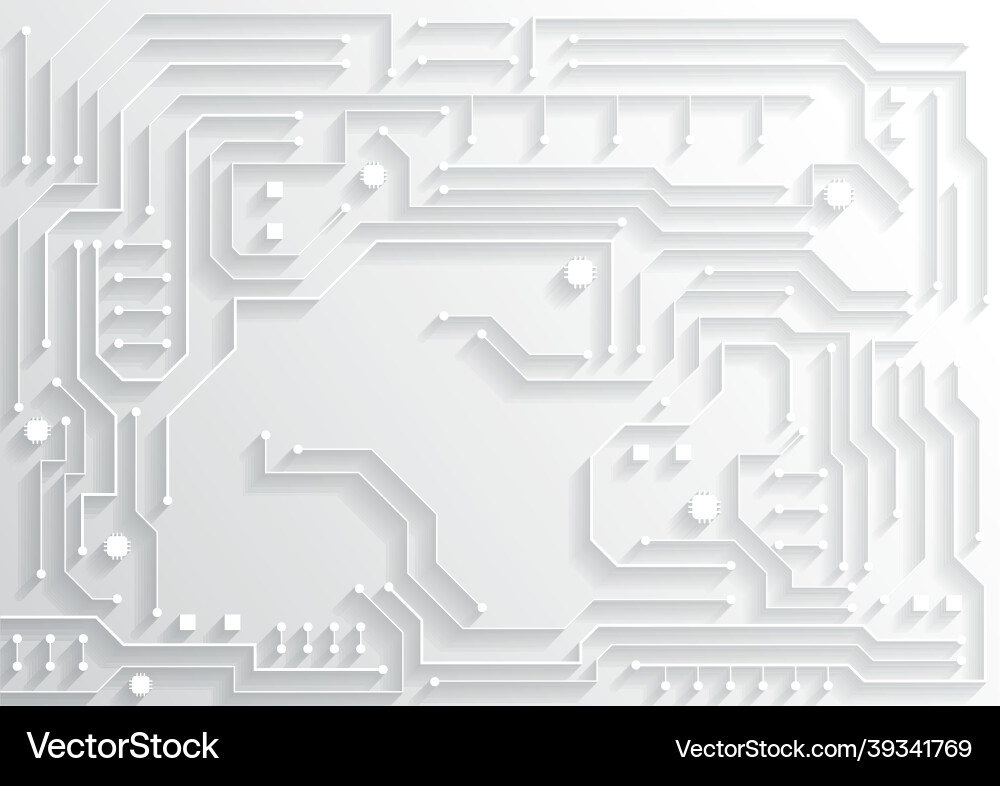 Circuit technology background with hi-tech Circuit technology background with hi-tech vector image