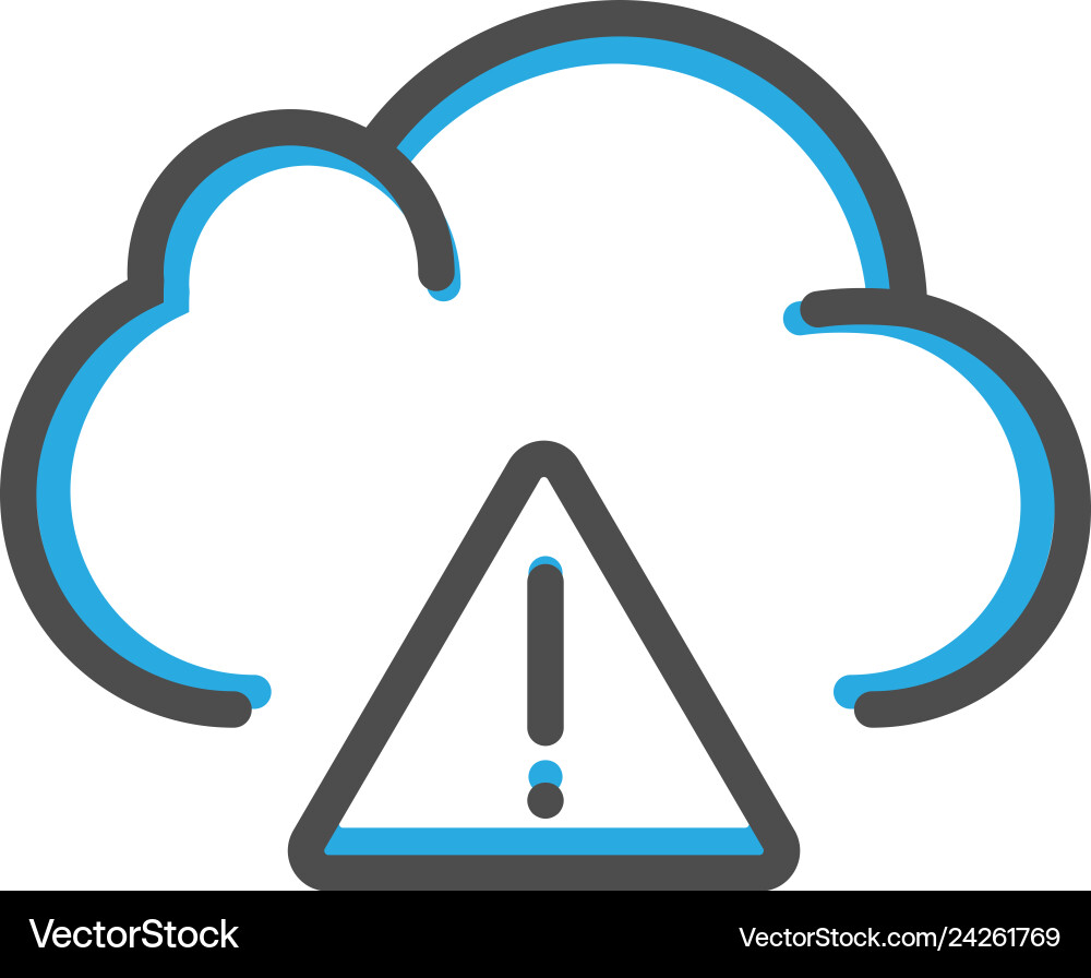 Cloud computing icon design interaction line Cloud computing icon design interaction line vector image