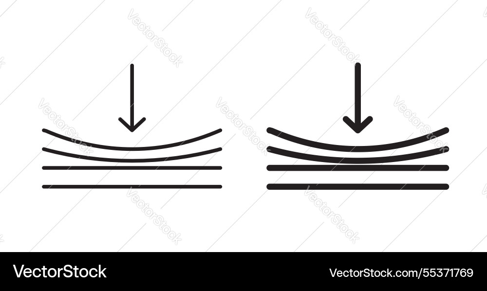 Compress icon set in thin line for web Compress icon set in thin line for web vector image