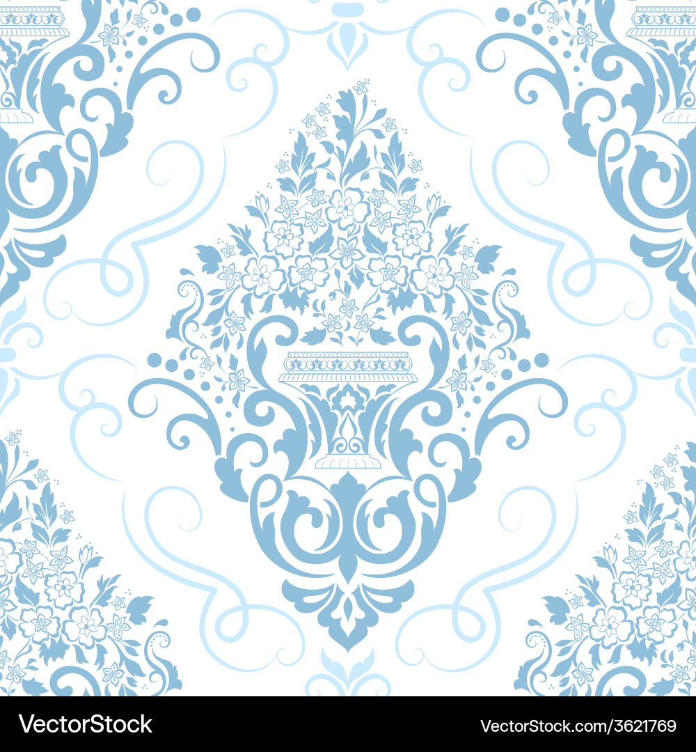 Elegant Damask Pattern vector image