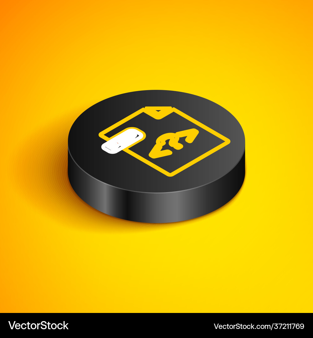 Isometric line php file document download vector image