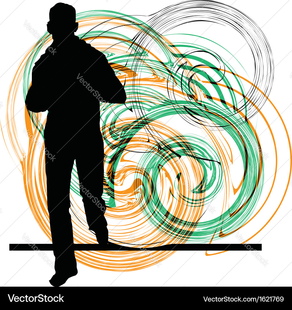 Man running Vector Image