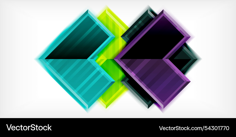 Arrow symbols created with 3d effects and line Arrow symbols created with 3d effects and line Vector Image