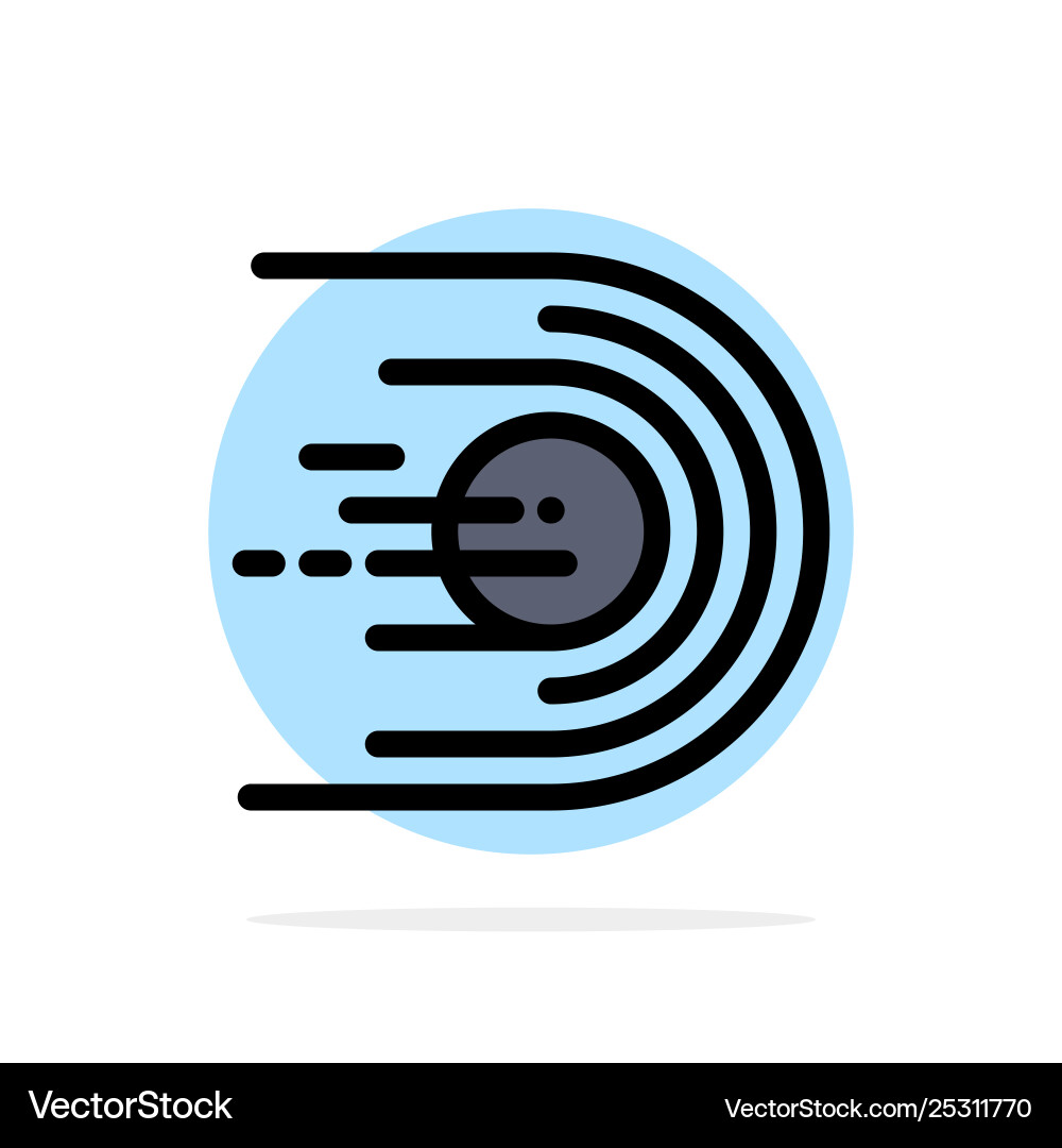 Asteroid comet flight light space abstract circle Asteroid comet flight light space abstract circle vector image