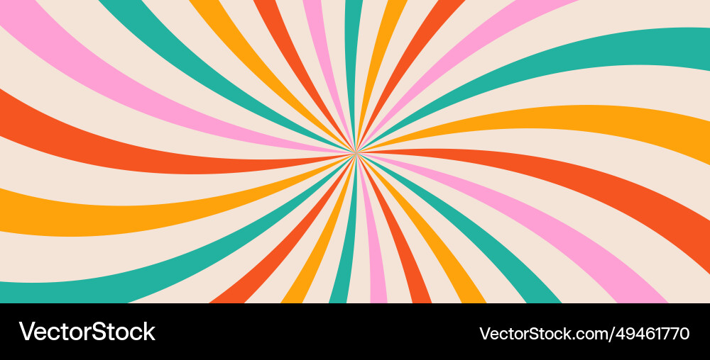 Groovy abstract background geometric psychedeelic Vector Image
