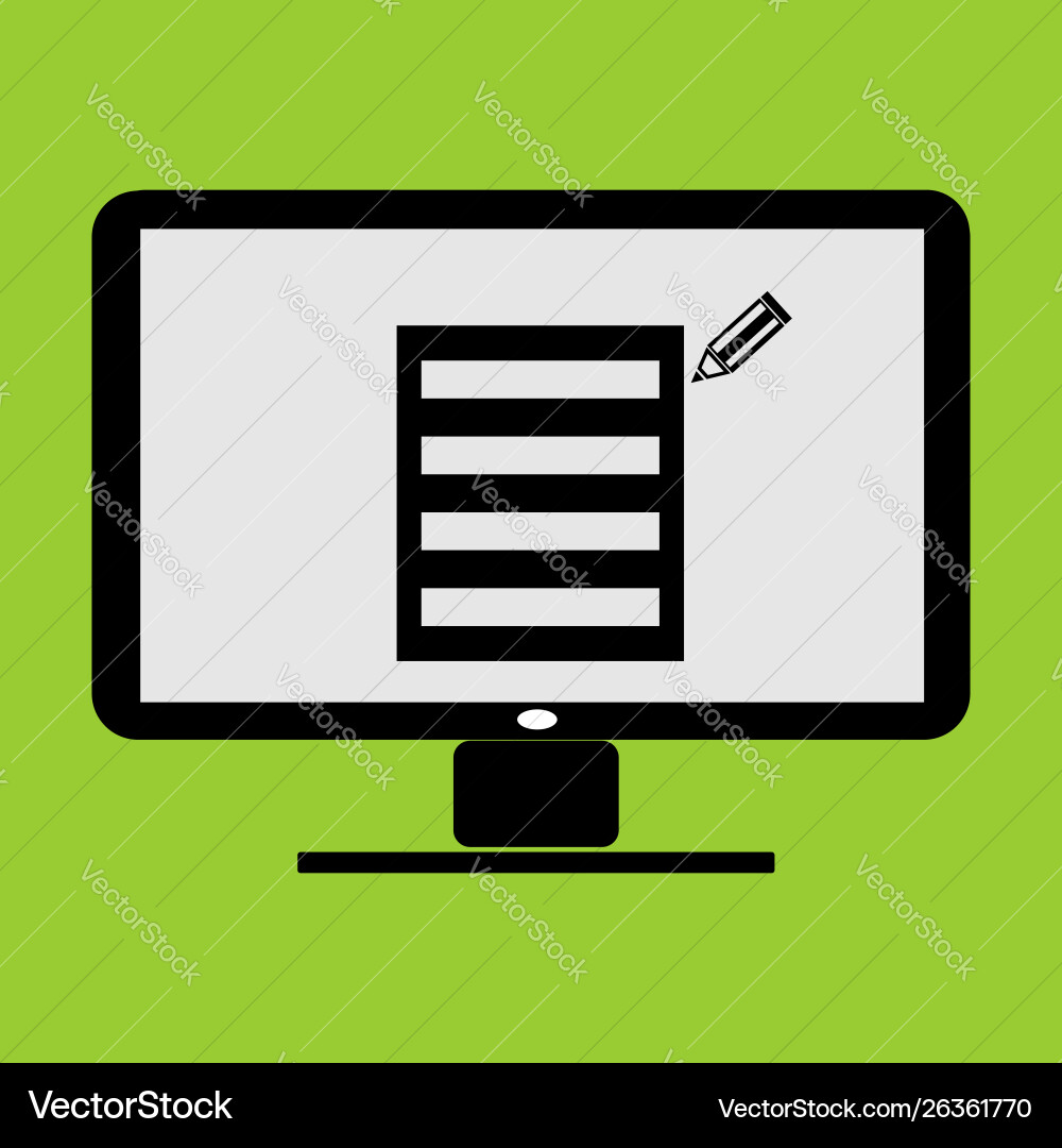 Note pad or memo thumbnail application in lc Note pad or memo thumbnail application in lc vector image