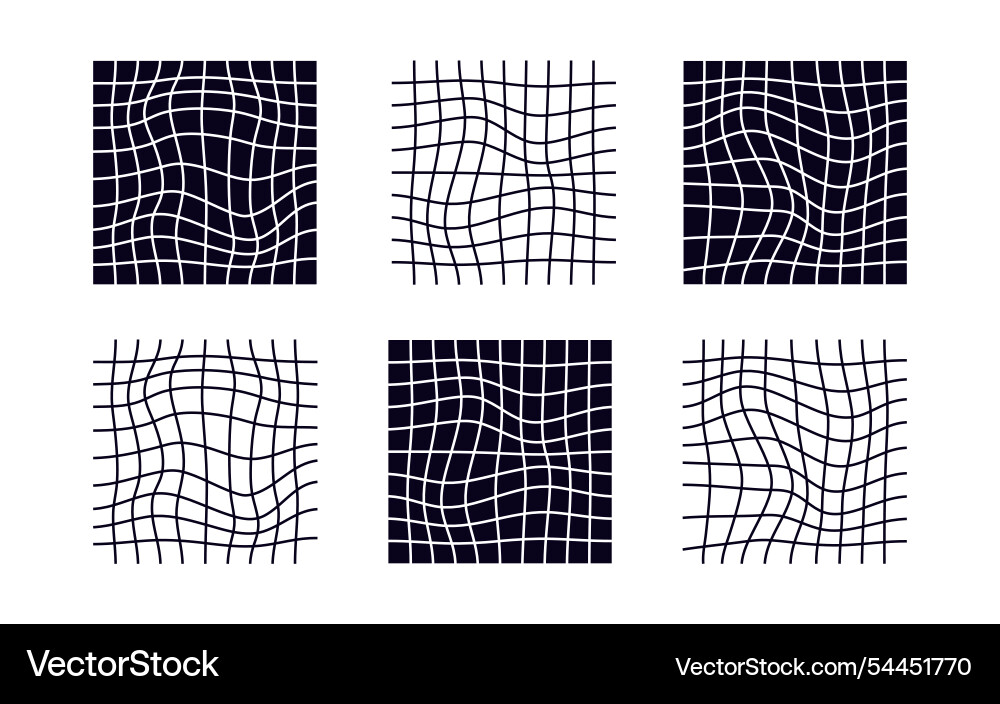 Psychedelic checkerboard pattern vector image