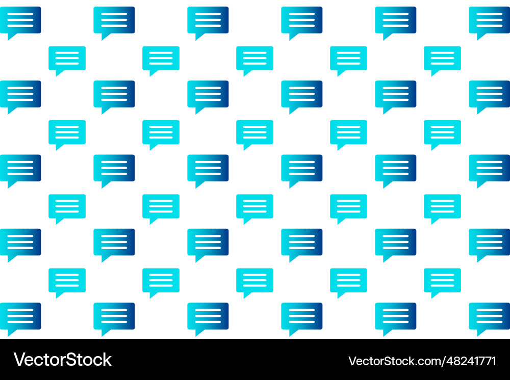 Abstract comment bubble pattern background vector image
