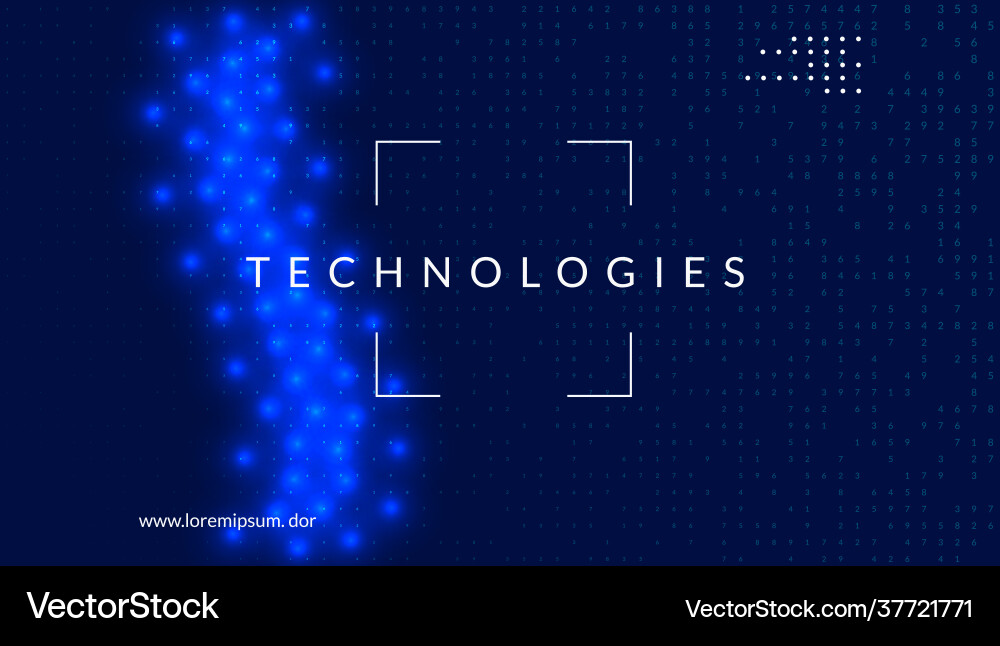 Digital technology abstract background artificial Digital technology abstract background artificial vector image